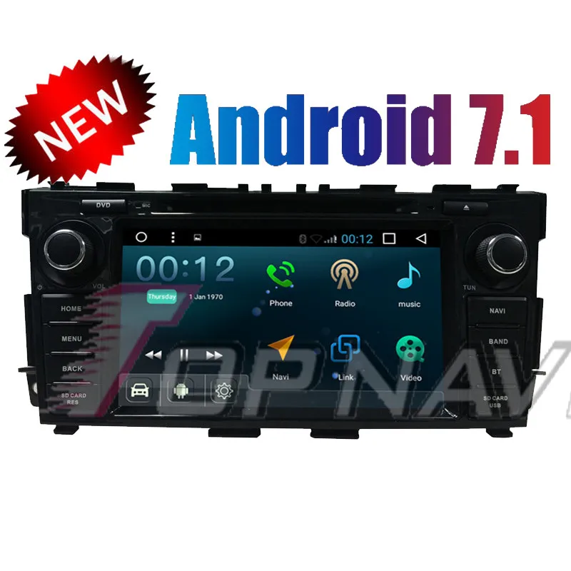 

Topnavi 8 ''четырехъядерный Android 7,1 автомобильный DVD мультимедийный плеер для Nissan teana 2012-2015 аудио Радио стерео 2DIN GPS навигация