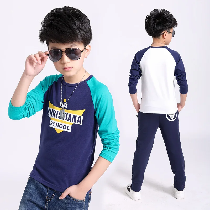 Модный свитшот для мальчиков 2017 брендовая крутая детская одежда Осенние Топы с