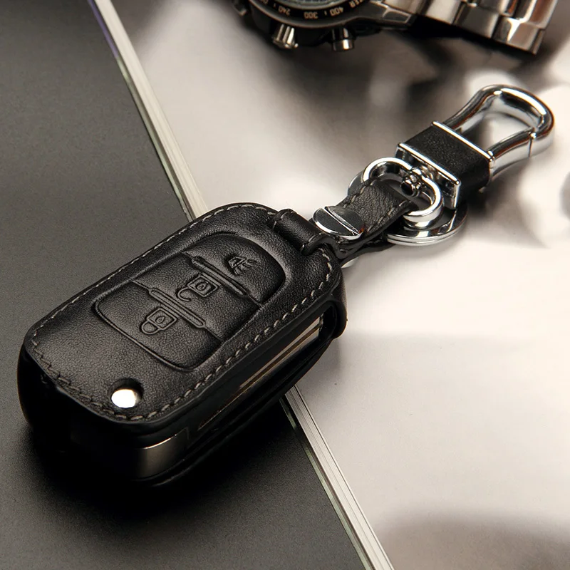 Новинка 2015 брелок для ключей из натуральной кожи чехол автомобильного ключа Great
