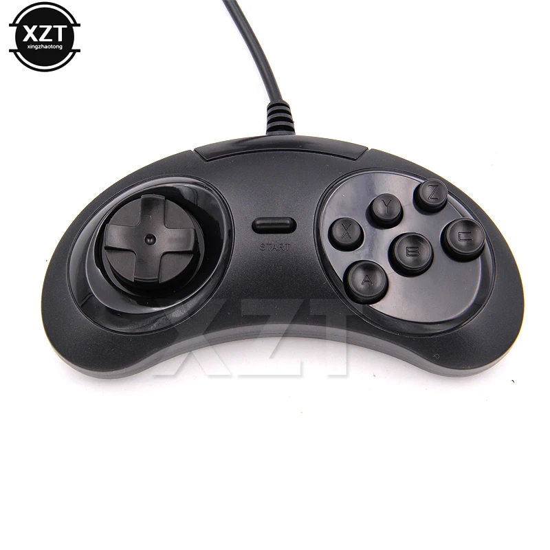 Геймпад SEGA Genesis игровой 6 кнопок USB держатель джойстика для ПК MAC Mega Drive|joystick joysticks|pc