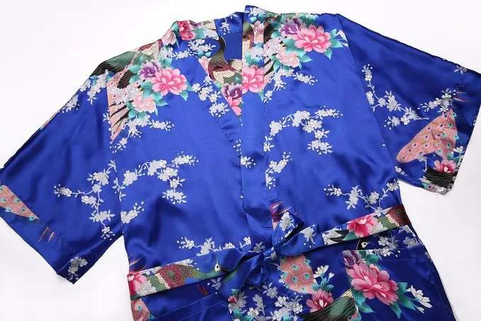 Летнее Новое поступление женское шелковое атласное кимоно юката свадебное