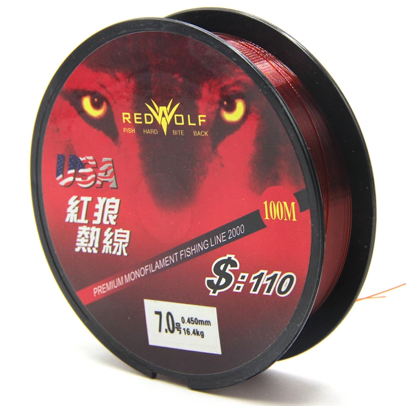 М 100 м рыболовная леска нейлоновая Высокая растяжение износостойкая супер