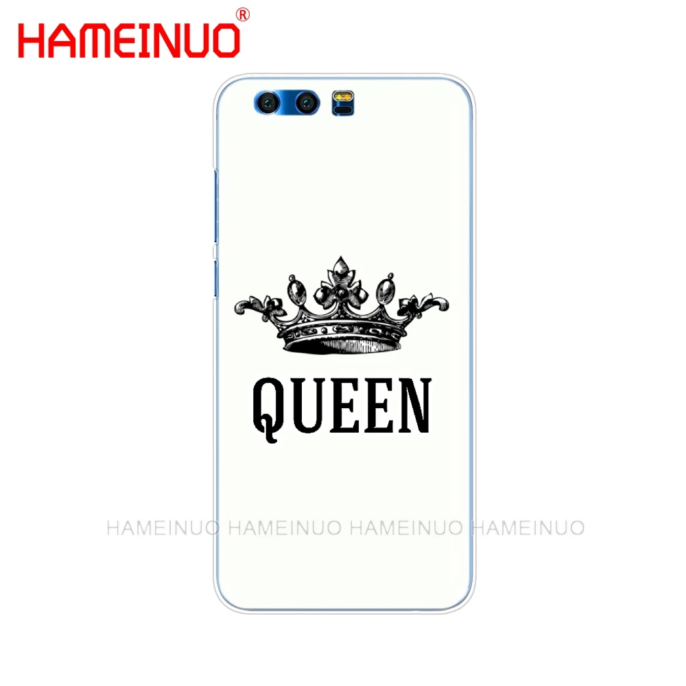 HAMEINUO Король Королева пара чехол для телефона Huawei Honor 10 V10 4A 5A 6A 7A 6C 6X 7X 8 9 LITE|Бамперы|