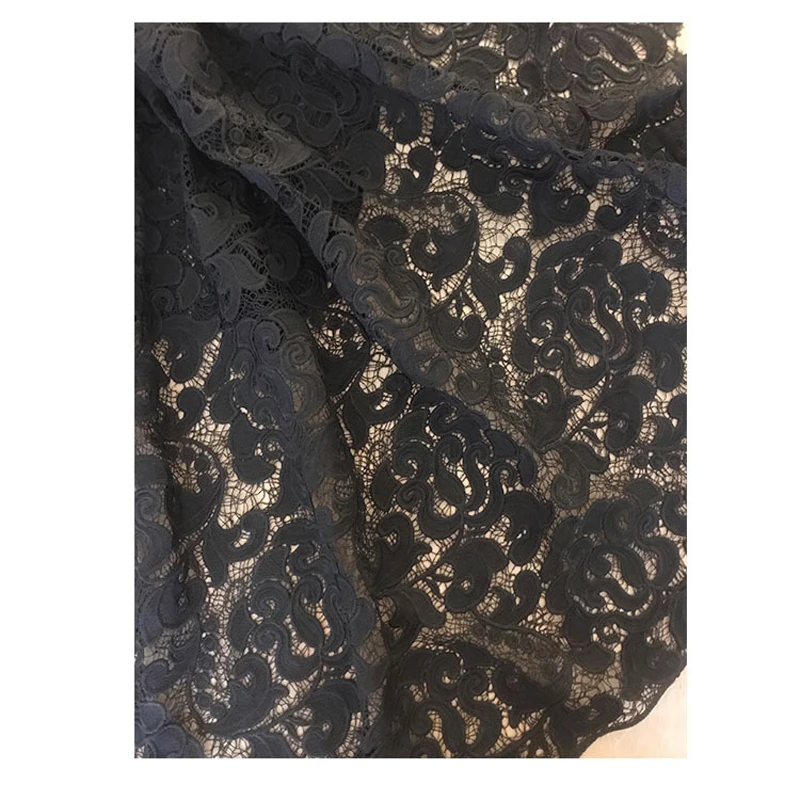 Нигерийская кружевная ткань 5 ярдов Высококачественная африканская белая из