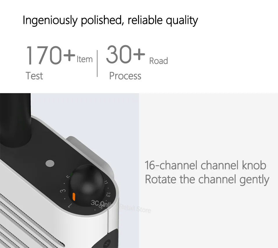 Xiaomi Mijia Jifengintercom Walkie Talkie с fm-радио спикером в режиме ожидания смартфон приложение расположение поделиться быстро команда Talk intercom