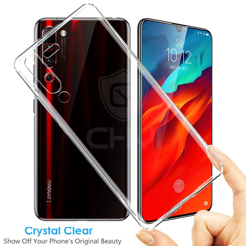 Chyi чехол для lenovo z6 pro Чехол прозрачная Мягкая силиконовая задняя накладка из ТПУ
