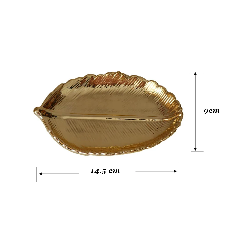 Керамическая позолоченная Ювелирная тарелка/маленькие предметы для размещения