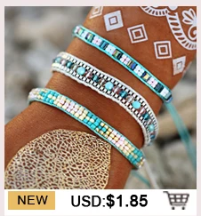 Boho Лето океан пляжные браслеты на ногу для женщин многослойный земля Сердце Луна Звезда Дельфин Черепаха Морская звезда ананас лодыжки браслет
