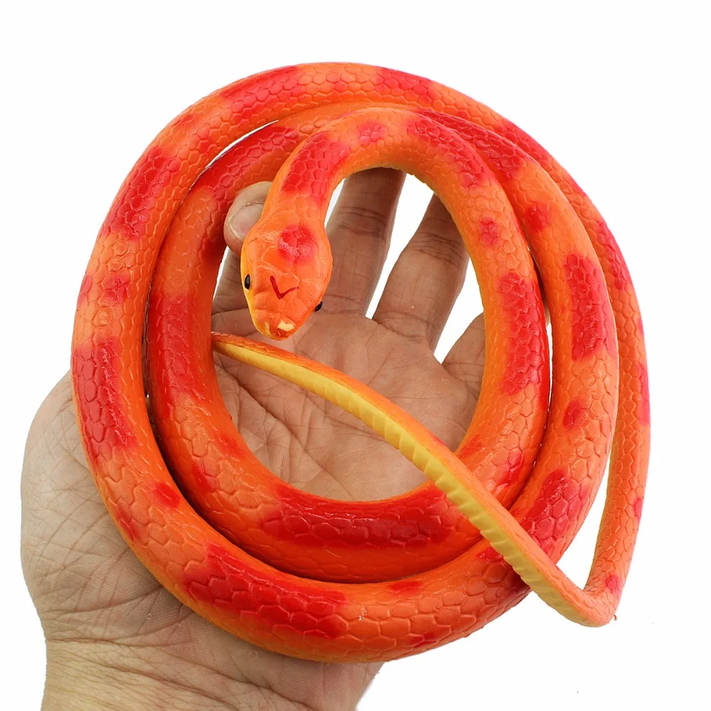 Wiben Хэллоуин Реалистичная мягкая резиновая змея поддельные модели животных 125 см