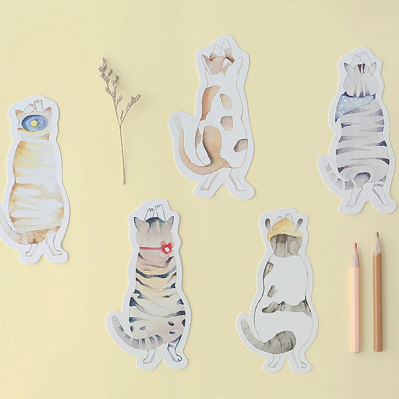 30 шт./лот открытки с котами милые корейские бумажные Kawaii Cat книга для встреч
