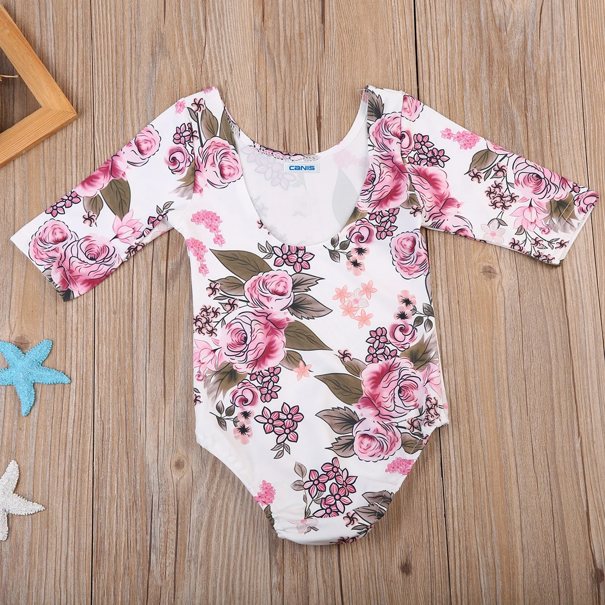 Pudcoco 0-4T Kids Baby Girls Toddler Long Sleeve Romper Jumpsuit Clothes Floral O-Neck Pullover Outfits Top |