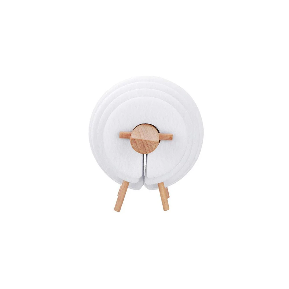 Sheep Shape Anti Slip Drink Coasters Insulated Round Felt Cup Mats Japan Style Creative Home/Office Decor Nordic Gift | Дом и сад