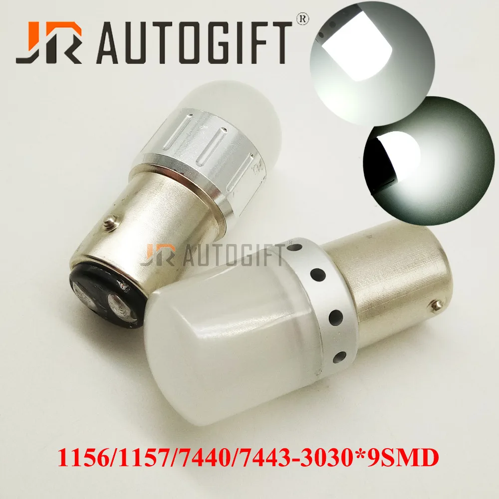 2 шт. Автомобильный задний Фонарь 1156 LED BA15S/P21W 1157 BAY15D T20 S25 3030 9SMD автомобильный стоп-сигнал задний фонарь DRL задняя парковочная лампа автомобильный Стайлинг