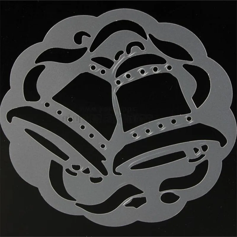 6 шт. большой размер Рождественский колокольчик цветы свеча торт сделай сам