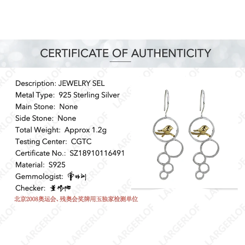925 пробы серебряные серьги Для женщин Fine Jewelry Серебро Серьги для ED49007|Серьги| |