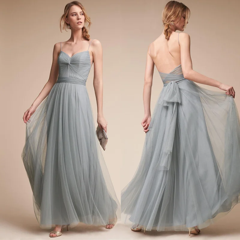 

U-SWEAR 2020 Sexy Prom Dresses Sleeveless Spaghetti Strap A-Line Evening Dresses Long Party Wear Cheap vestidos de fiesta