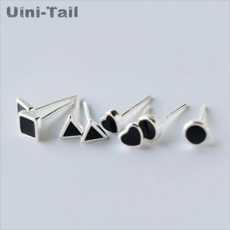 Классические серьги Uini Tail из стерлингового серебра 925 пробы с геометрическим
