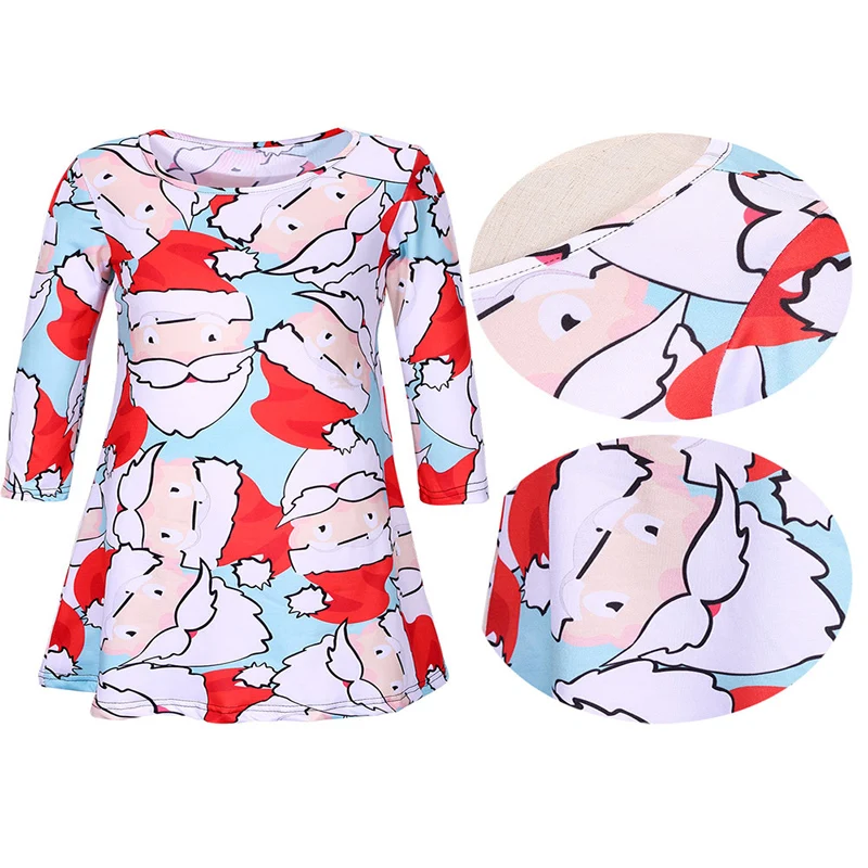 Новые европейские американские рождественские платья для девочек детские