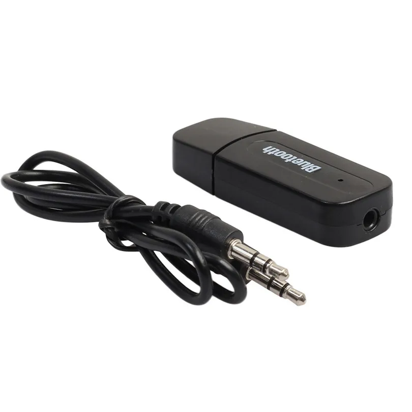 Черный USB Bluetooth аудио музыкальный приемник 3,5 мм беспроводной Bluetooth 2,1+ EDR USB AUX аудио музыкальный приемник адаптер# F30NT08 - Цвет: Черный