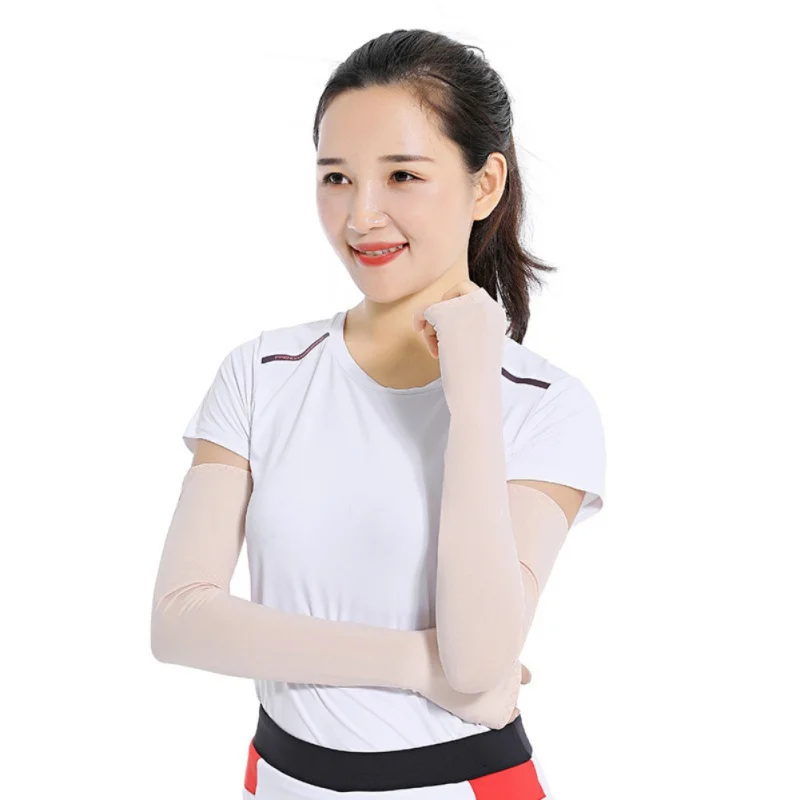 6 Colors Women Arm Sleeve Sport Running Cycling Golf Fishing Fingerless Warmers Basketball Cuff Ice | Спорт и развлечения