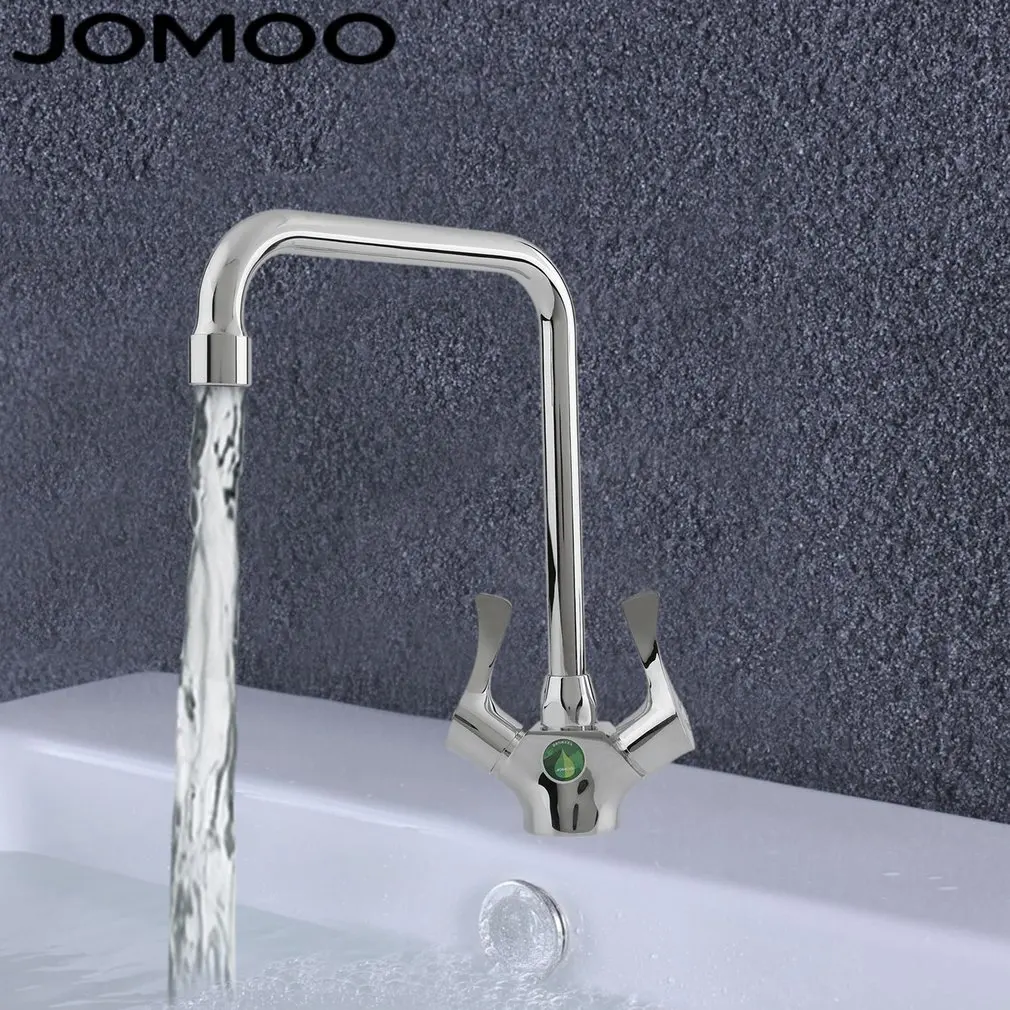 Хромированный водопроводный кран JOMOO силиконовый латунный кухонный вращающийся