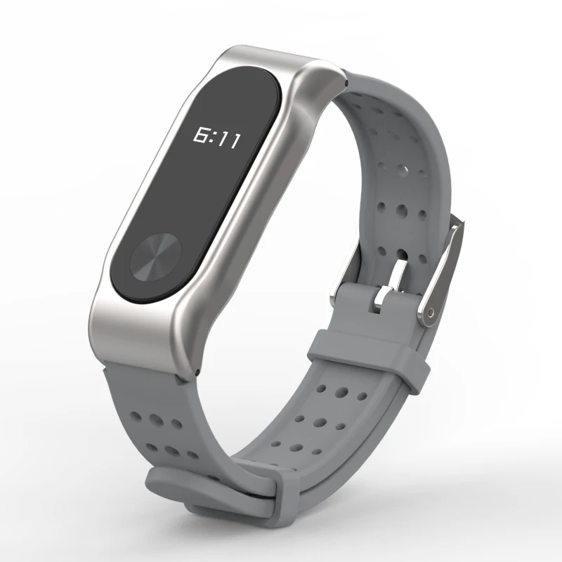 Спортивный ремешок для Xiaomi Mi Band 2 металлический сменный Браслет band аксессуары