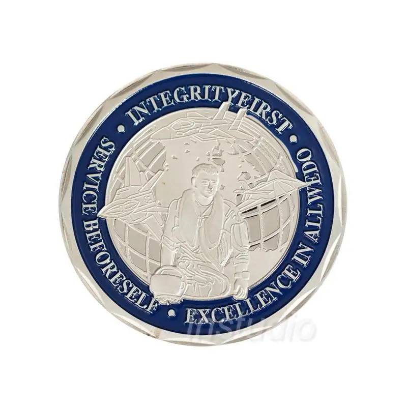US Challenge Coin св. Майкла Архангела ВВС США полиция безопасности памятная