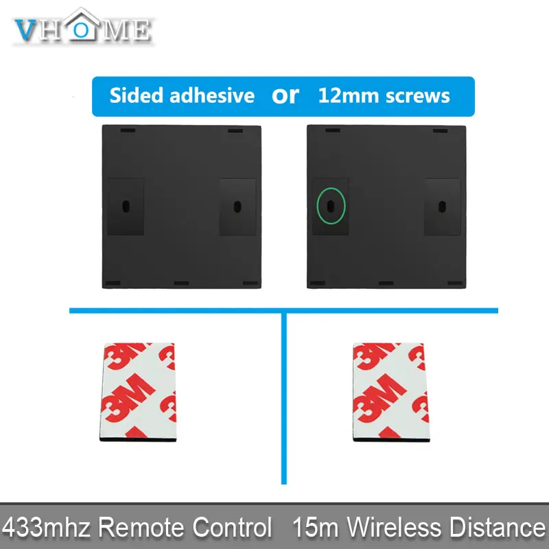 Умный дом RF 433 MHZ 3 V беспроводной пульт дистанционного управления Хрустальная