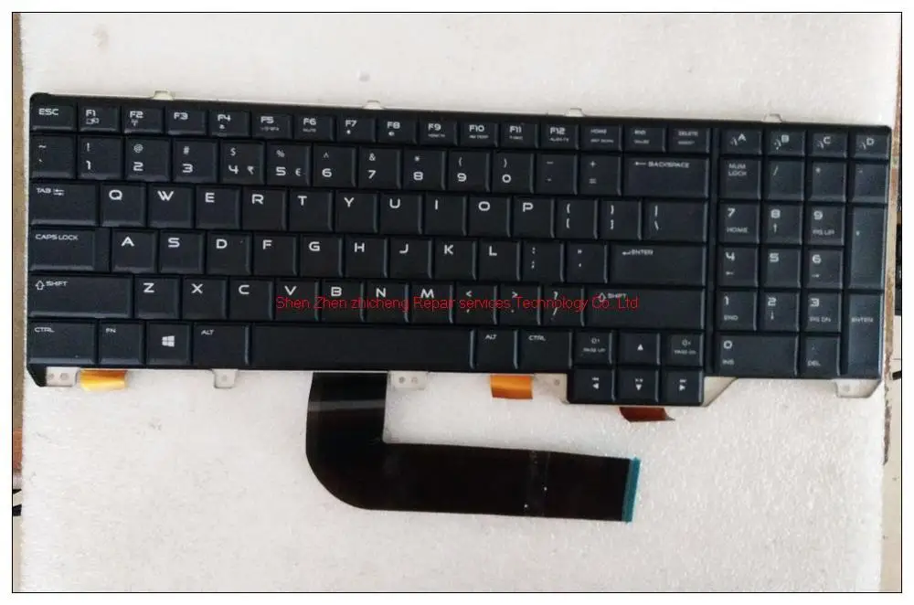 Для DELL Alienware M18 американская английская клавиатура с подсветкой 4H8N6 M8MH8 PK130UJ1B05