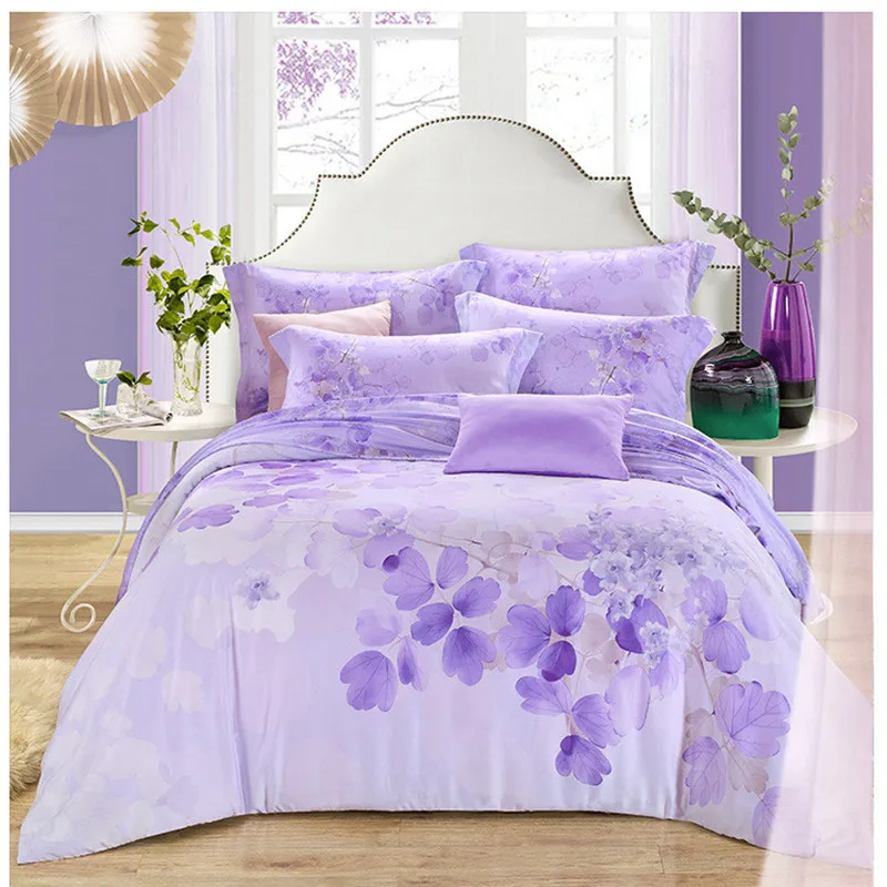 2017 Высокий конец Роскошь 100% Тенсел Шелк 4 ШТ. цветочный цветок набор печатных