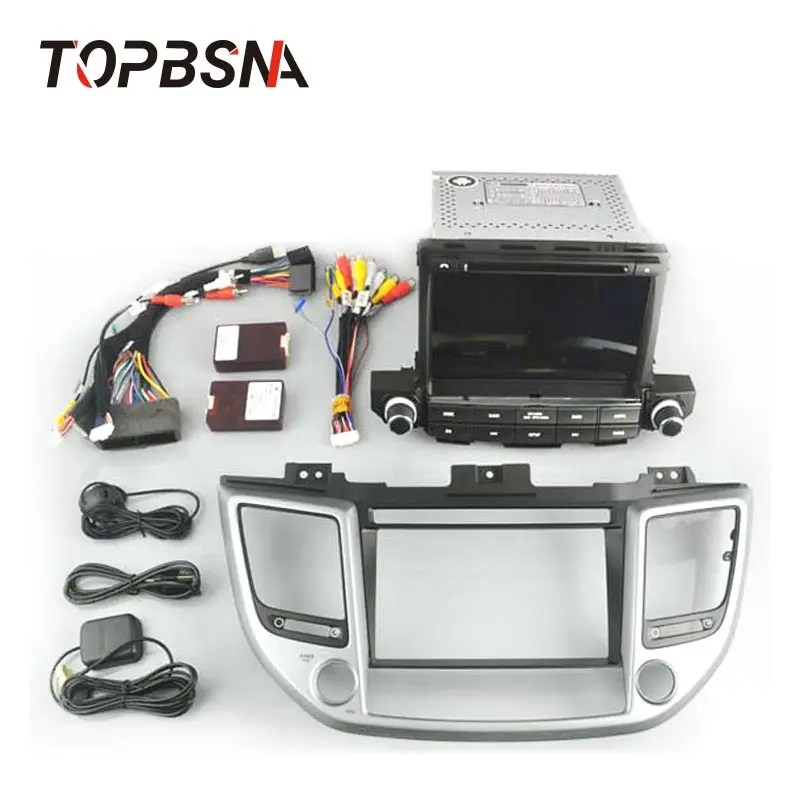 Автомобильный DVD плеер TOPBSNA Android 10 для Hyundai Tucson IX35 2016 2017 2018 WIFI GPS навигация 2 Din