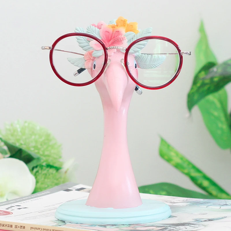 1 шт. полимерная статуя фламинго подставка под очки солнцезащитные украшение для