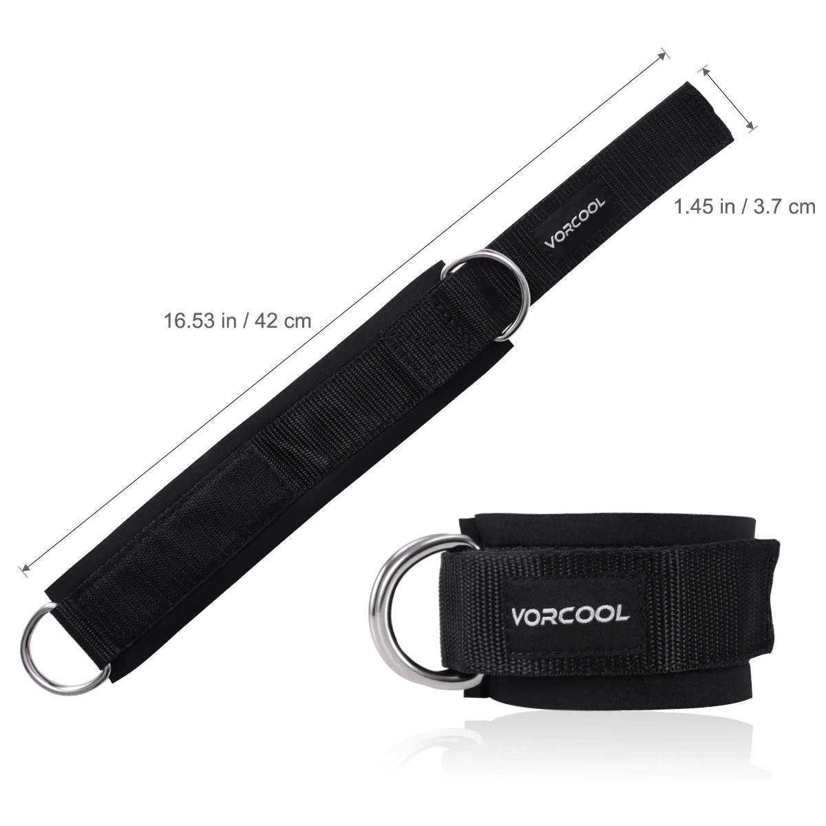 VORCOOL 2 шт. Спортивные ремни на лодыжку мягкие манжеты щиколотку с D образным