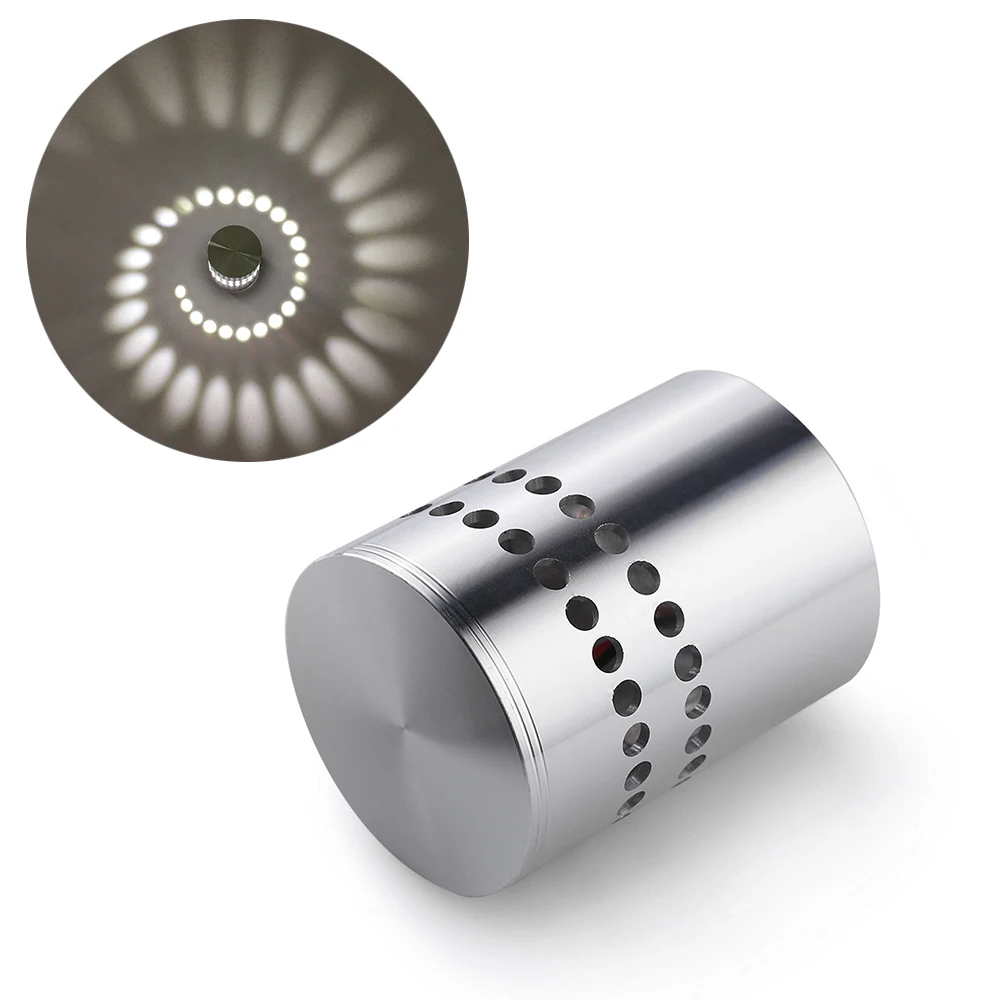 AGM круглый настенный светильник (холодный белый) светодиодный эффект Wandlamp для