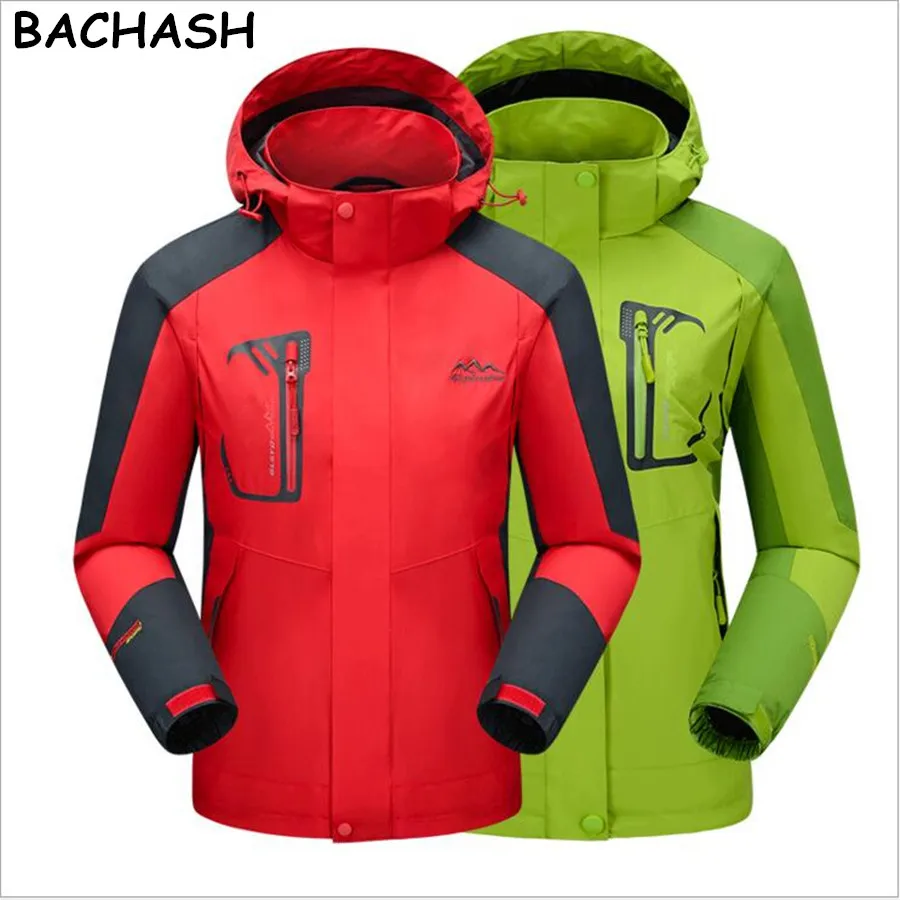 BACHASH New Women Men Jacket Waterproof Fashion 2018 Coat Jaqueta Outerwear Windproof Solid Jackets M-5XL | Женская одежда