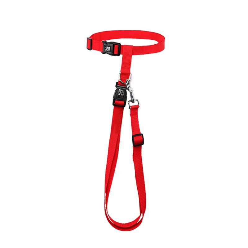

Adjustable Hands Free Running Bag Walking Jogging Dog Waist Leash Traction Rope 6 colors