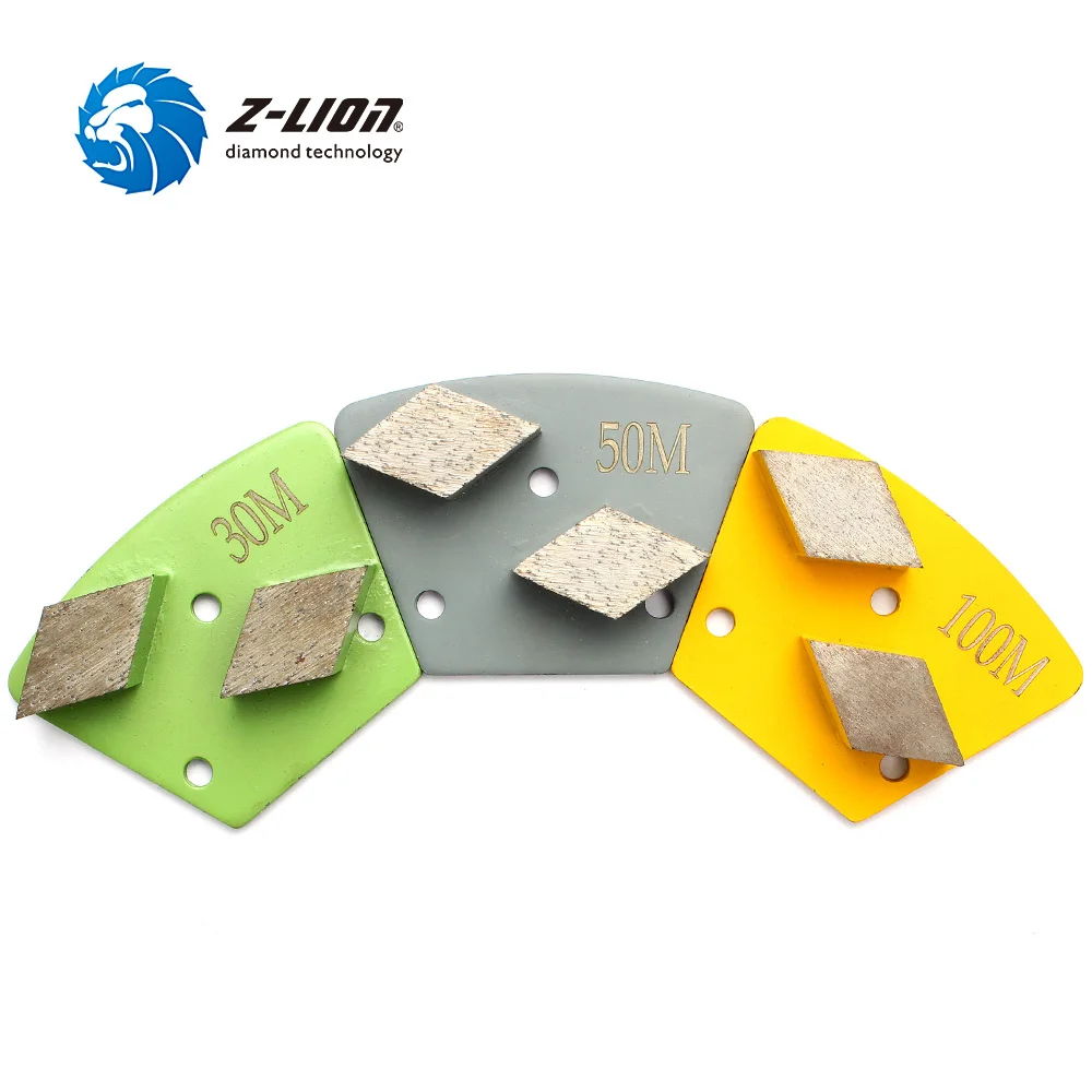 Z LION 3 шт./лот MetaI шлифовальный диск для бетона Terrazzo FIoor 2 Rhmbus сегменты Bond алмазный