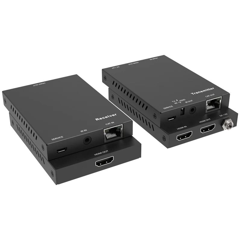 Удлинитель HDMI 4K 60 Гц 50 м HDCP 2 0 удлинитель по кабелям Cat6 Cat7 с ИК трансмиттером RJ45 TX/RX