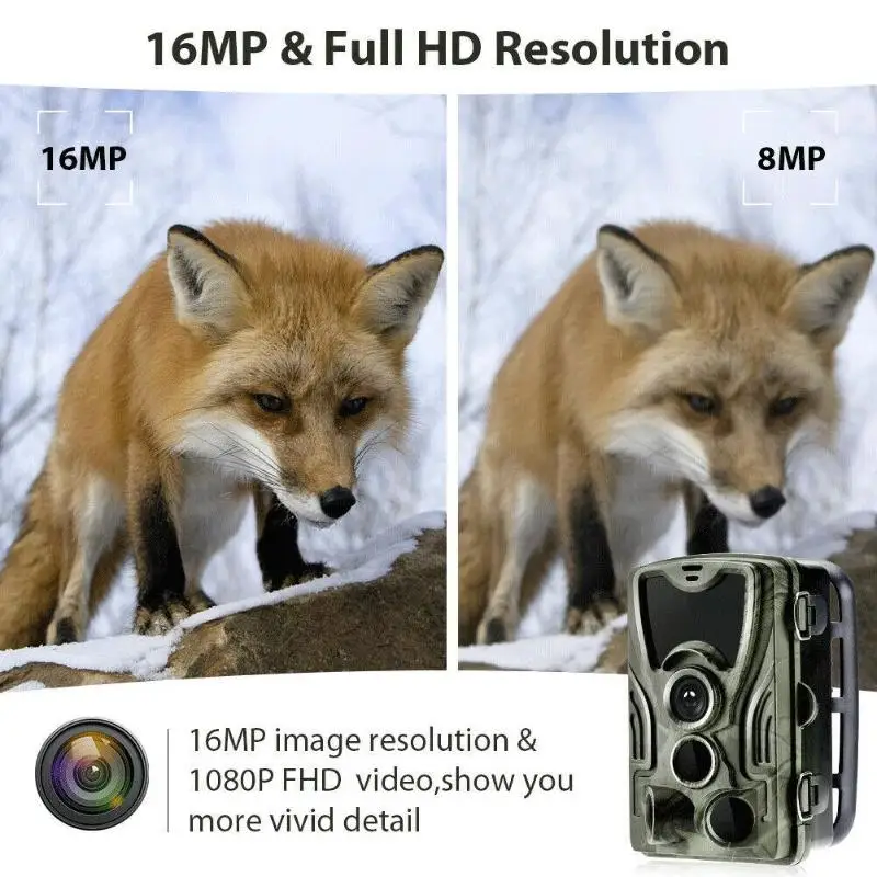 HC-801A Trail камера для охоты на открытом воздухе 1080P 16MP IR ночного видения дикая Vider recorder take with Quick start-up response