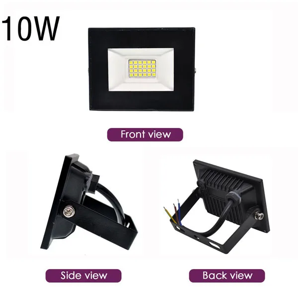 220V 10W IP65 RGB Светодиодный прожектор 10 Вт 50 Вт Светодиодный прожектор светильник ing наружный уличный светильник Настенный отражатель водонепроницаемый точечный светильник AC 220 В 240 В - Испускаемый цвет: 220V 10W