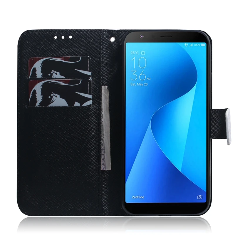Кожаный чехол-бумажник для ASUS ZB570KL чехол-книжка Zenfone Max Plus (M1) чехол Etui | Мобильные