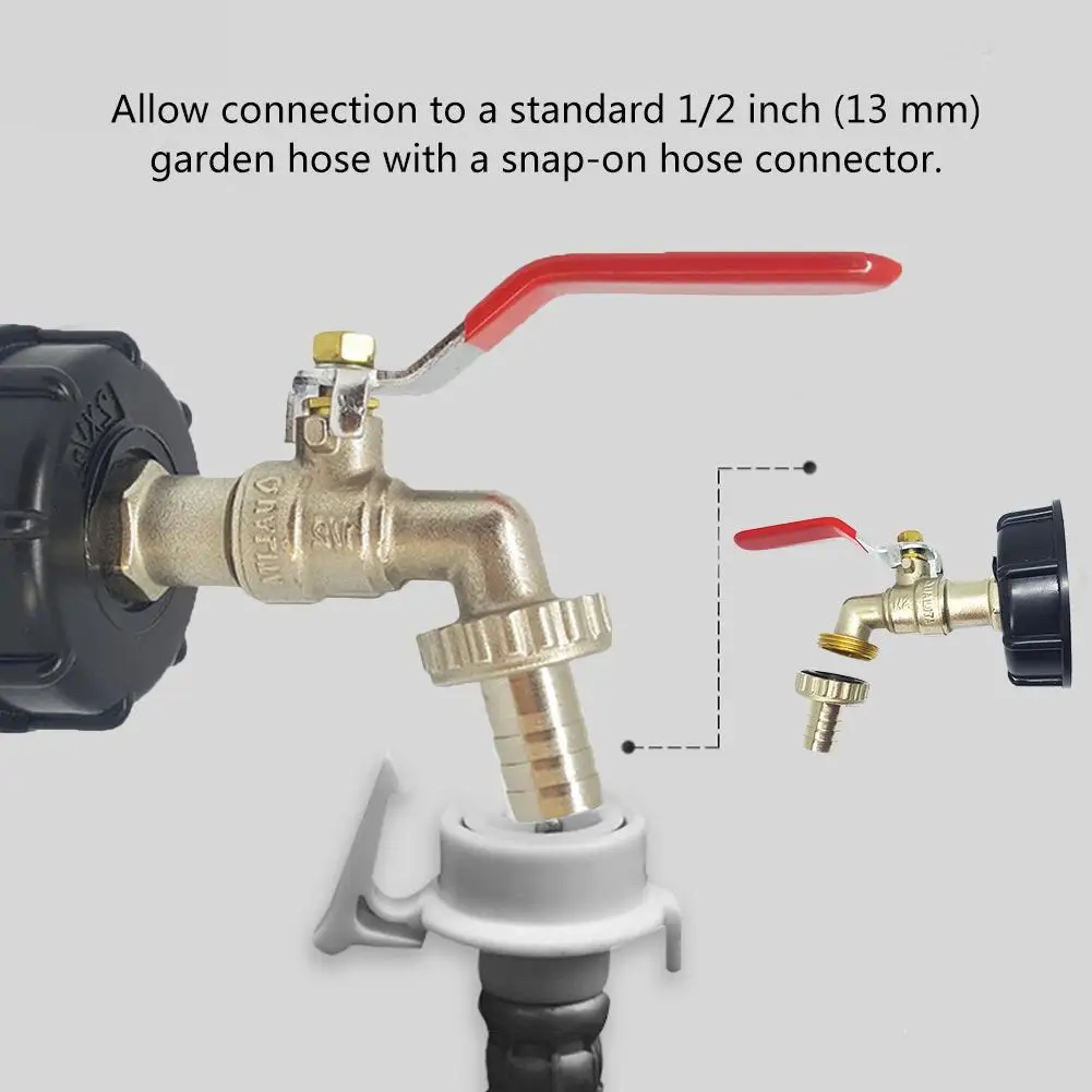 1/2 дюймов контейнер из тонкого материала адаптер кран латунный замена разъема