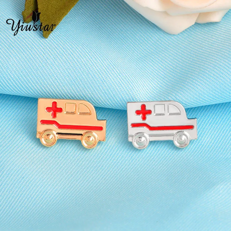 Yiustar модная скорая металлическая брошь медицинская эмалированная булавка DIY