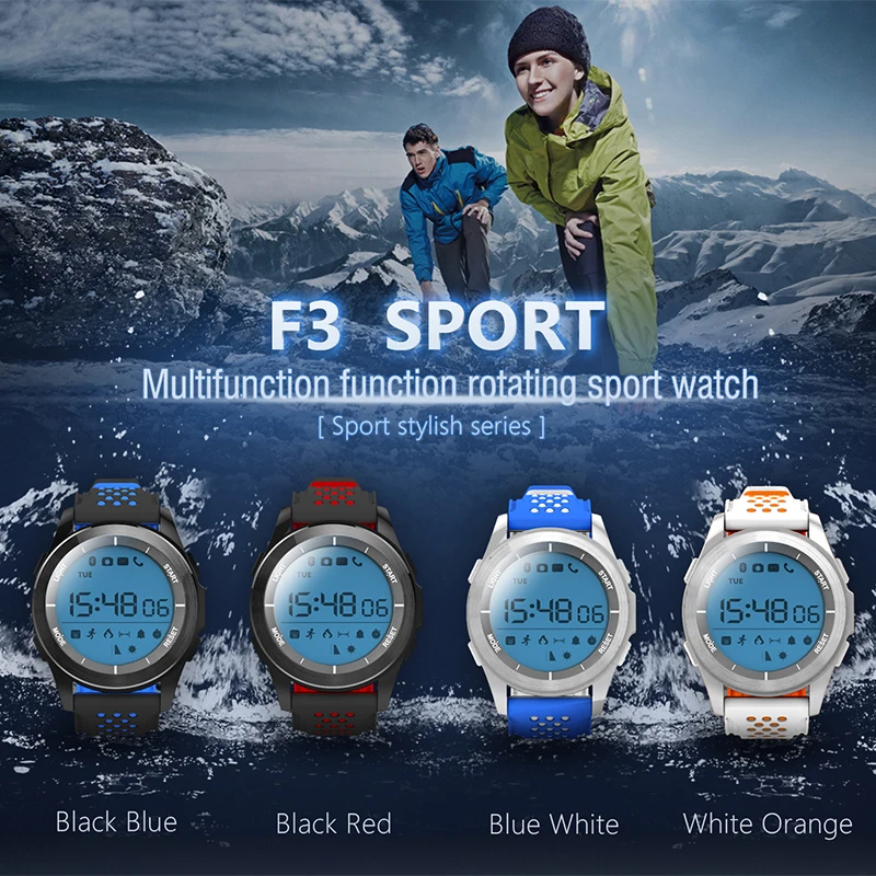 Time owner F3 Часы Bluetooth Смарт часы IP68 Профессиональный Водонепроницаемый Фитнес