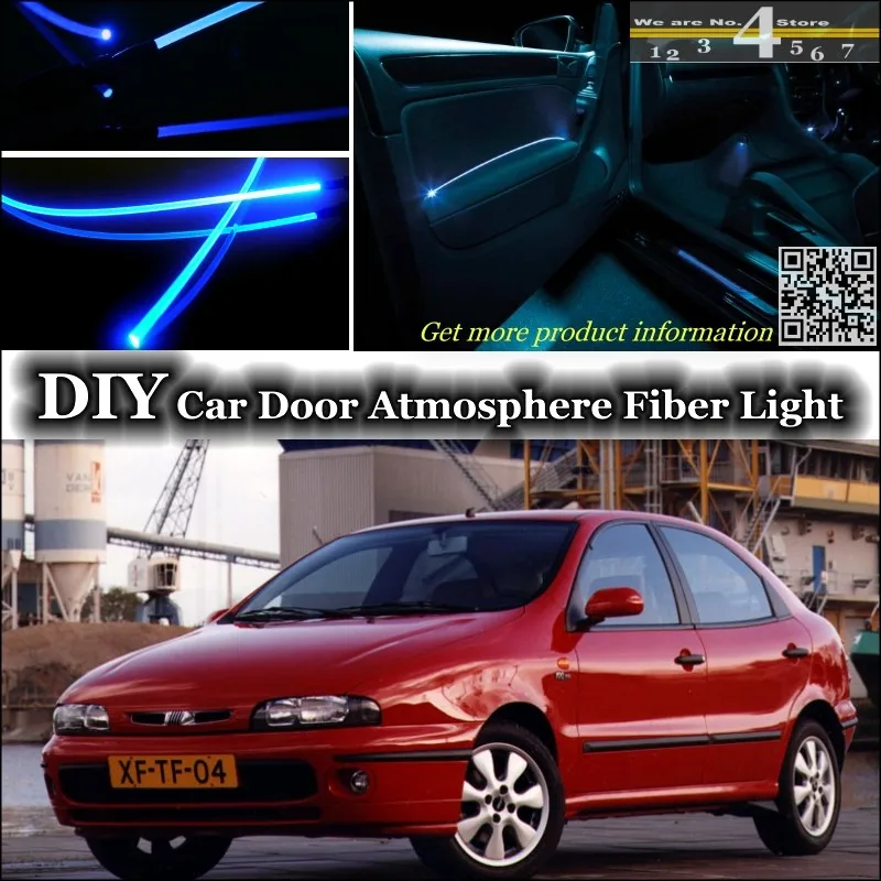 Для Fiat Brava / Bravissimo Bravo внутренняя настройка освещения атмосфера оптоволоконная