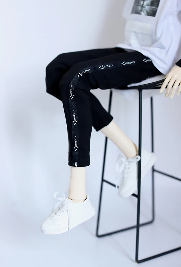 Брюки для куклы BJD с черными буквами и лентой Повседневные Для 1/3 1/4 SD DD MSD SD17