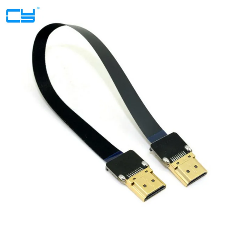 

Плоский кабель FPV HDMI Type A Male to HDMI Male HDTV FPC для мультикоптера аэрофотосъемки 0,1 м/0,2 м/0,5 м 20 см 50 см