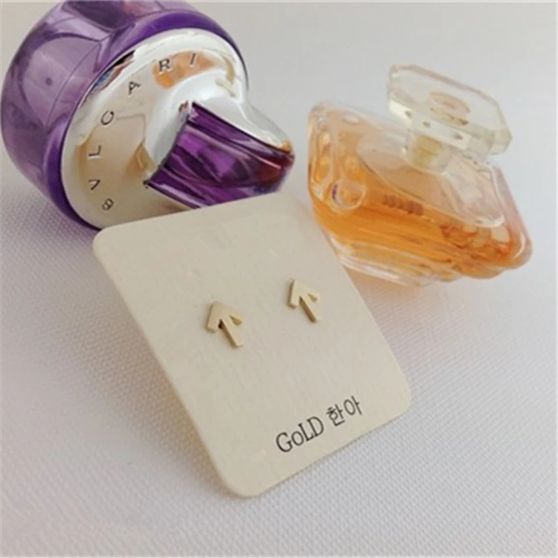 Модные серьги со стрелками ювелирные изделия простой дизайн серьги-гвоздики для