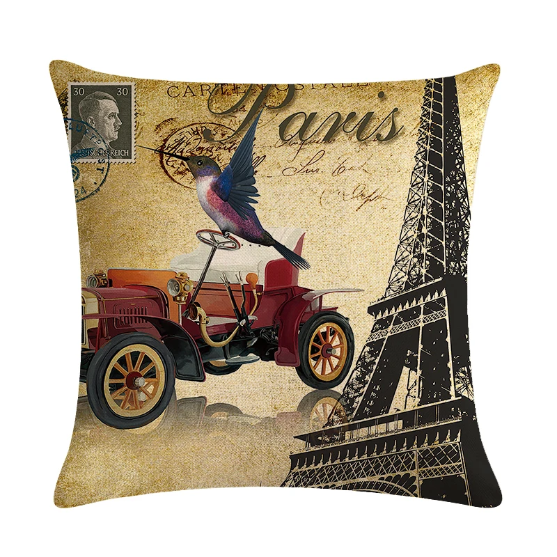 Королевская башня Париж винтажные велосипедные наволочки декоративные подушки