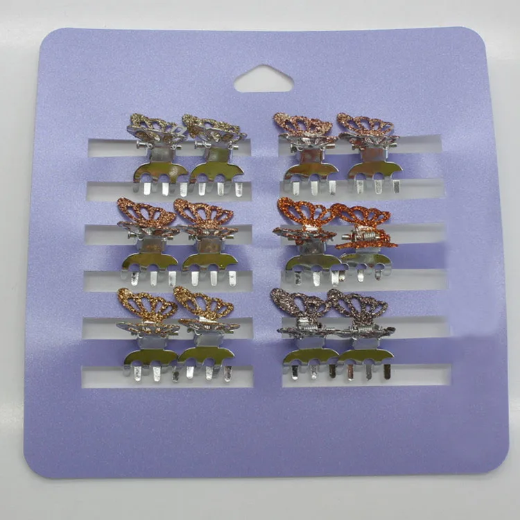 12 шт. заколки для волос в виде бабочки блестящие аксессуары волос|hair claws for women|hair